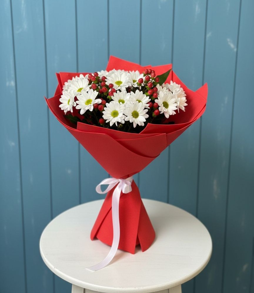 Букет цветов из: Хризантемы в Ширинский