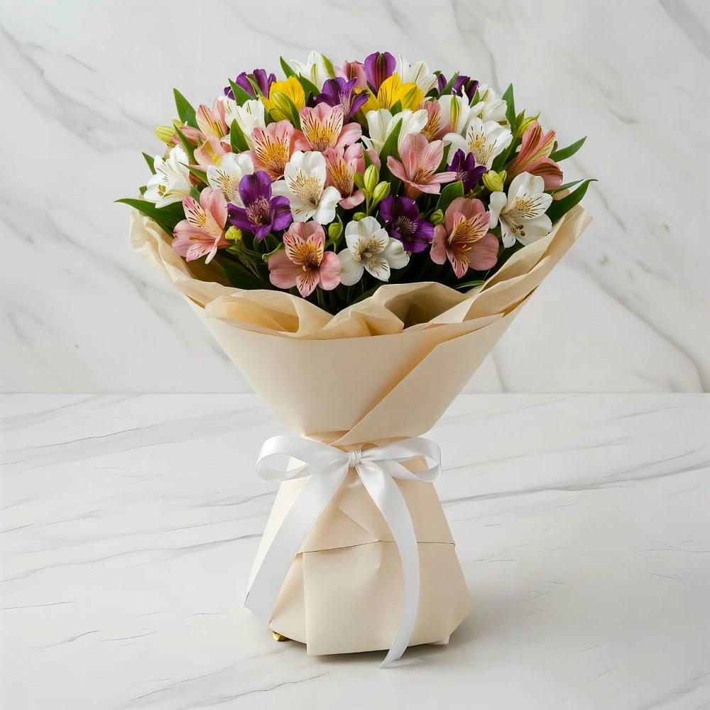 Букет цветов из: Альстромерии в Ширинский