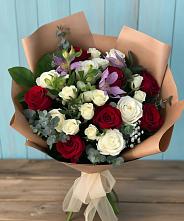 Букет цветов из:  Розы и Альстромерии в Ширинский