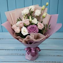 Букет цветов из:  Розы и Лизиантусы #REPLACE_PRED# Ширинский