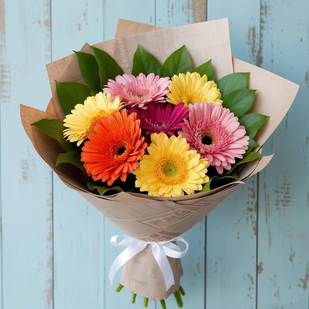 Букет цветов из: Герберы в Ширинский