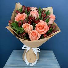 Букет цветов из:  Розы и Альстромерии в Ширинский