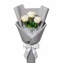 Букет 3 белые розы в Ширинский