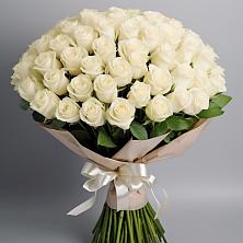 Букет 101 беля роза Белоснежка в Ширинский