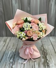 Букет цветов из:  Гвоздики, Розы и Хризантемы в Ширинский