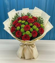 Букет цветов из:  Розы и Хризантемы в Ширинский