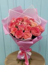 Букет 15 Розовых роз Равель в Ширинский