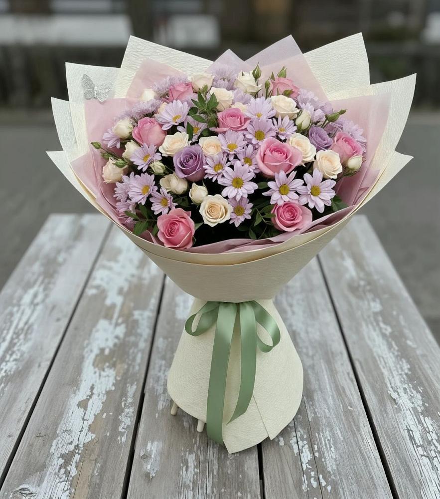 Букет цветов из: Розы и Хризантемы в Ширинский