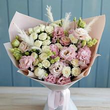 Букет цветов из:  Альстромерии и Розы в Ширинский