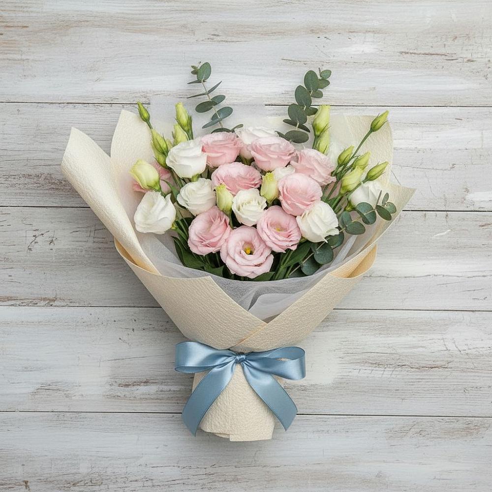 Букет цветов из: Лизиантусы в Ширинский